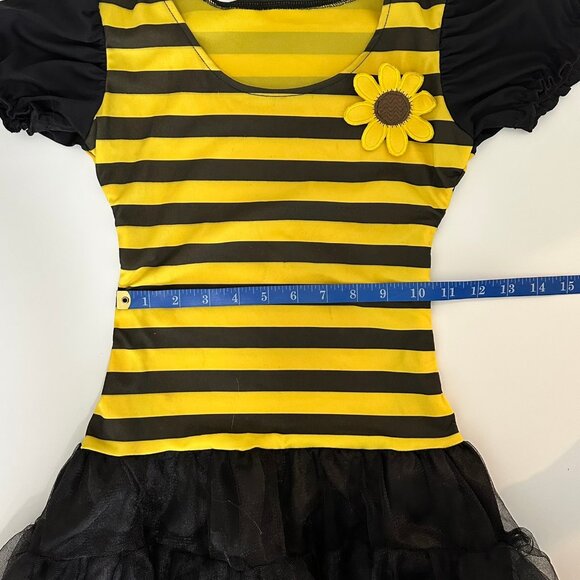 Leg Avenue Bumble Bee Halloween Costume Girls Child Leggings Wings Honey Purse M - Picture 15 of 16